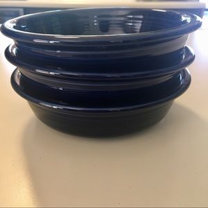 Cobalt Fiestaware Bowls (Set of Three)